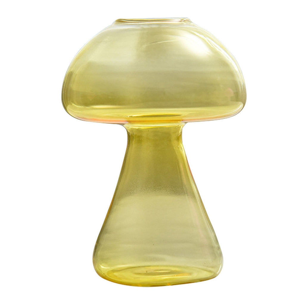 Mushroom Glass Plant Vase - DormVibes