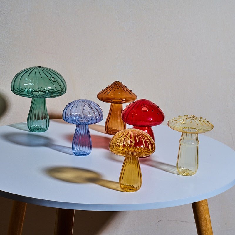 Mushroom Glass Vase Aromatherapy Bottle - DormVibes