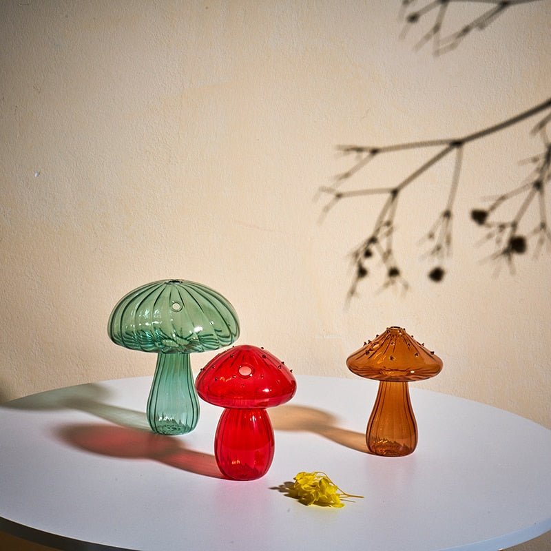 Mushroom Glass Vase Aromatherapy Bottle - DormVibes