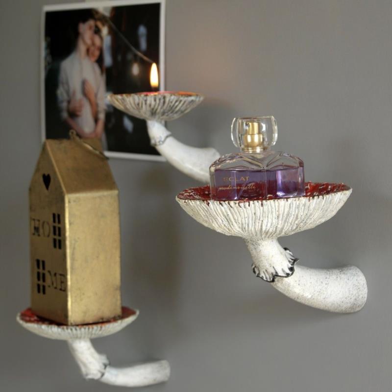 Mushroom Hanging Shelf Home Decor Floating Shelf - DormVibes