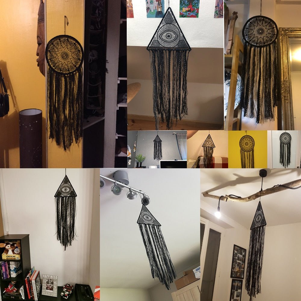Mystical Eye Black Dreamcatcher - DormVibes
