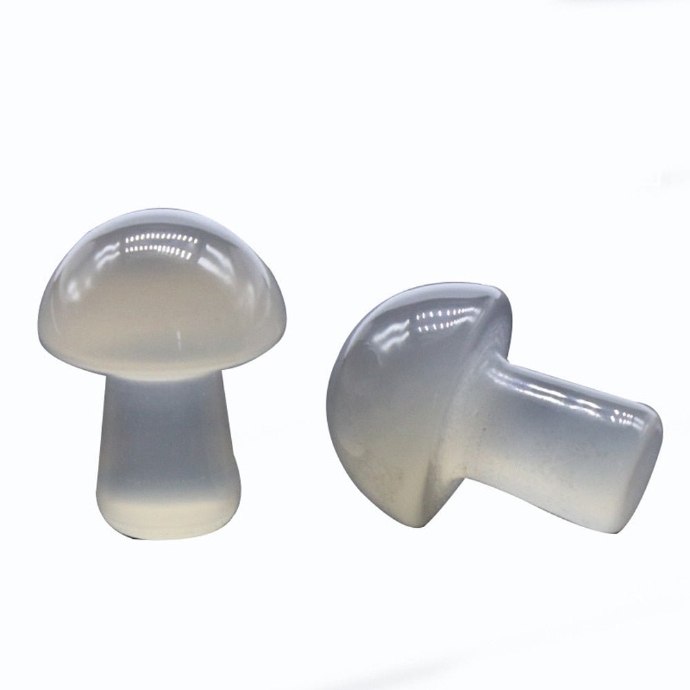 Natural Stone Quartz Healing Mushroom - DormVibes