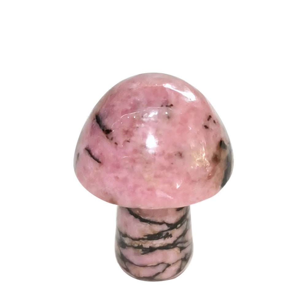 Natural Stone Quartz Healing Mushroom - DormVibes