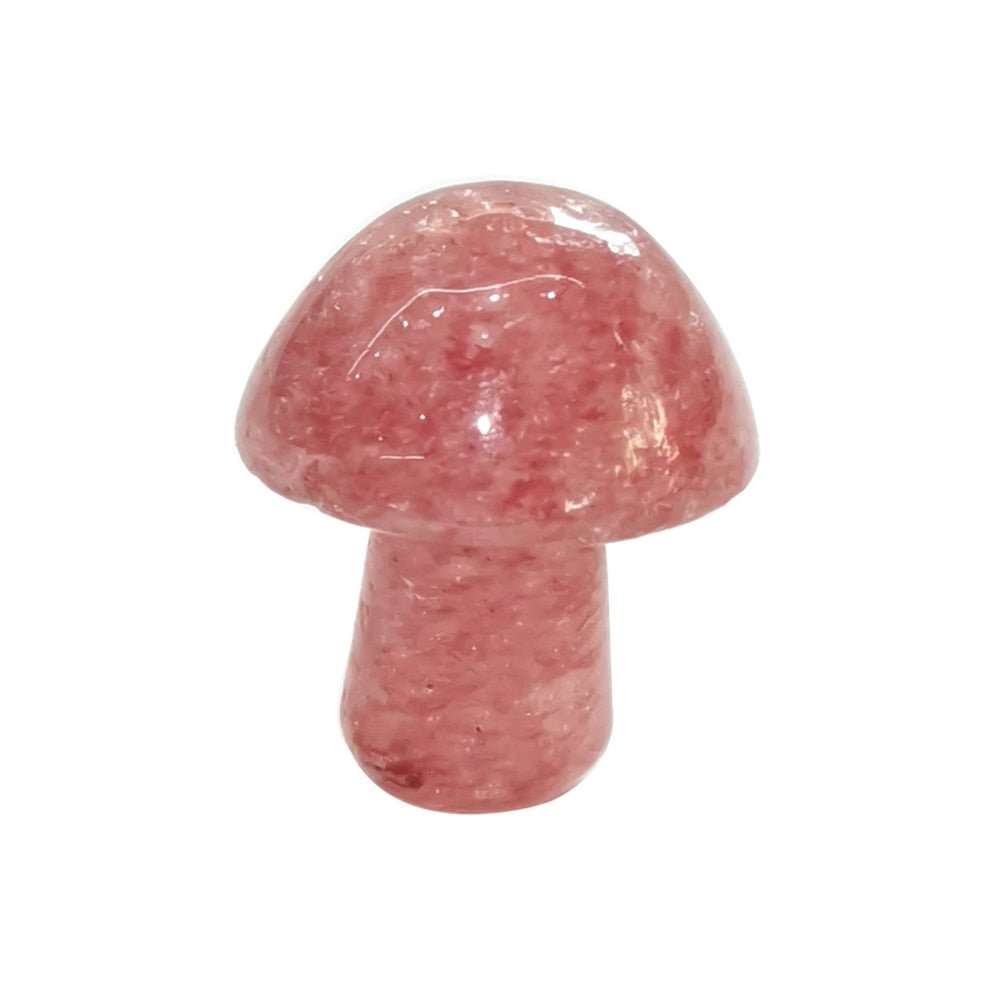 Natural Stone Quartz Healing Mushroom - DormVibes