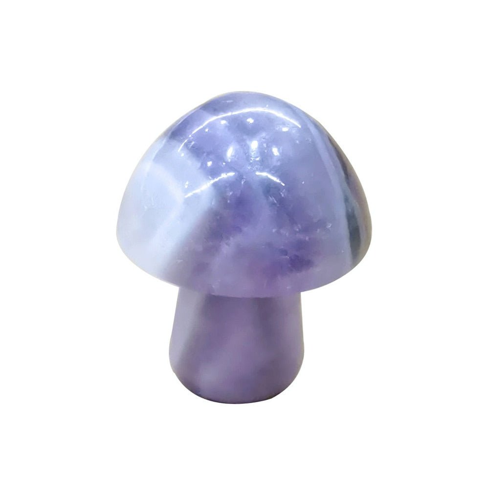 Natural Stone Quartz Healing Mushroom - DormVibes
