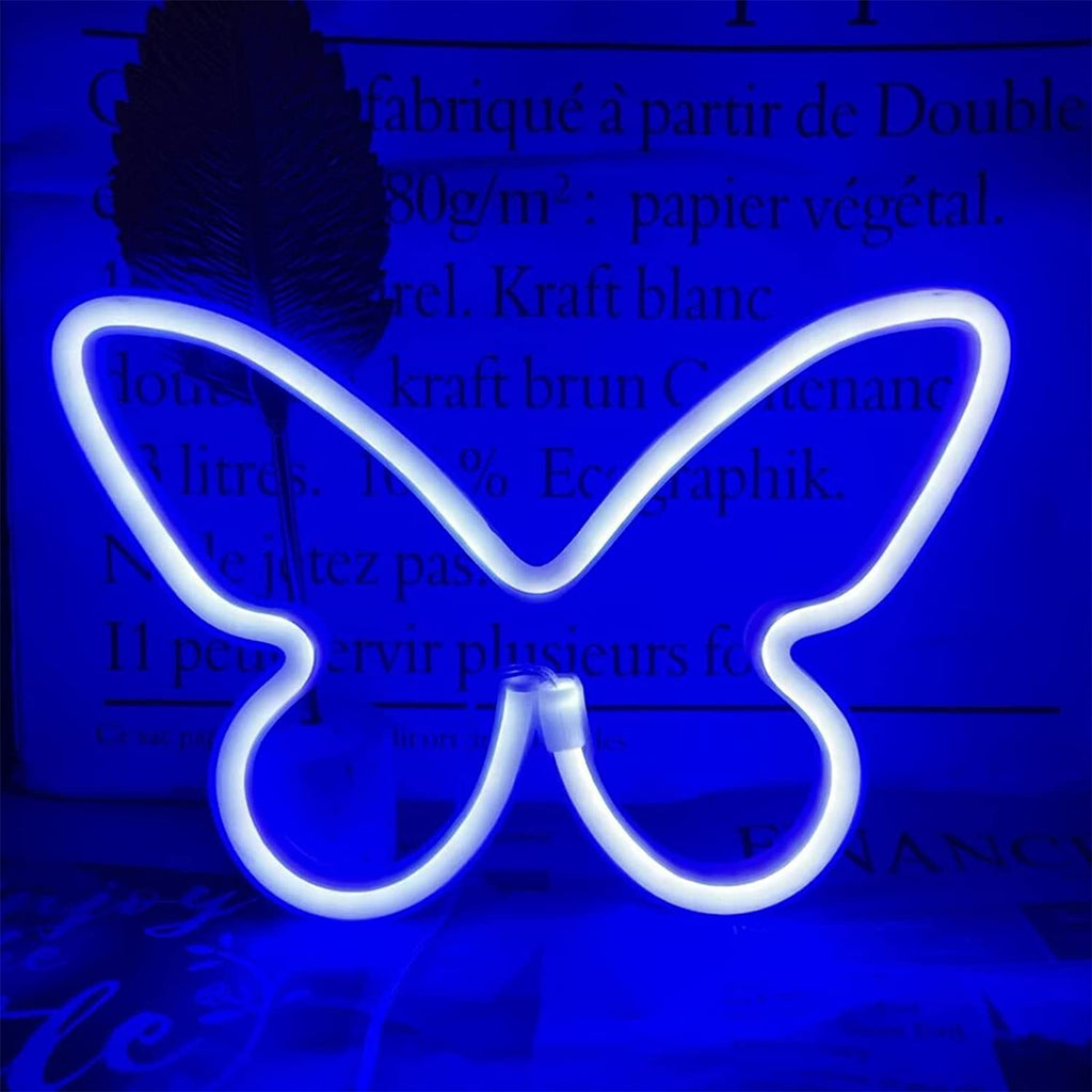 Neon Pretty Butterfly Sign - DormVibes