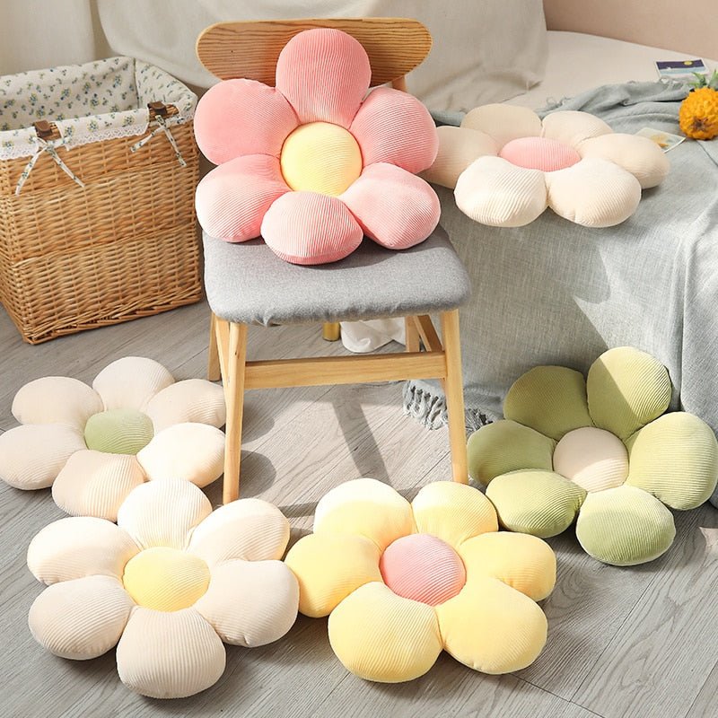 NEW Squishy Plush Plant Pillow - Soft and Adorable Flowers Seat Cushion for Chair Decoration - DormVibes