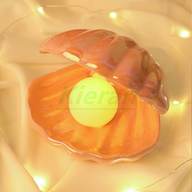 Led Nightlight Shell Shell With Pearl LED Nightlight – DormVibes