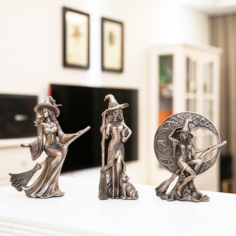 Nordic Retro Witch Desk Ornament - DormVibes