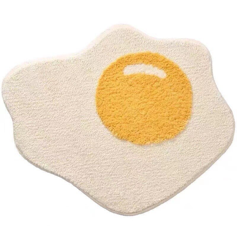 Nordic Style Egg Carpet: Anti-slip Bedroom and Bathroom Floor Mat, Soft Comfortable Absorbent Doormat, Perfect for Living Room Entrance - DormVibes