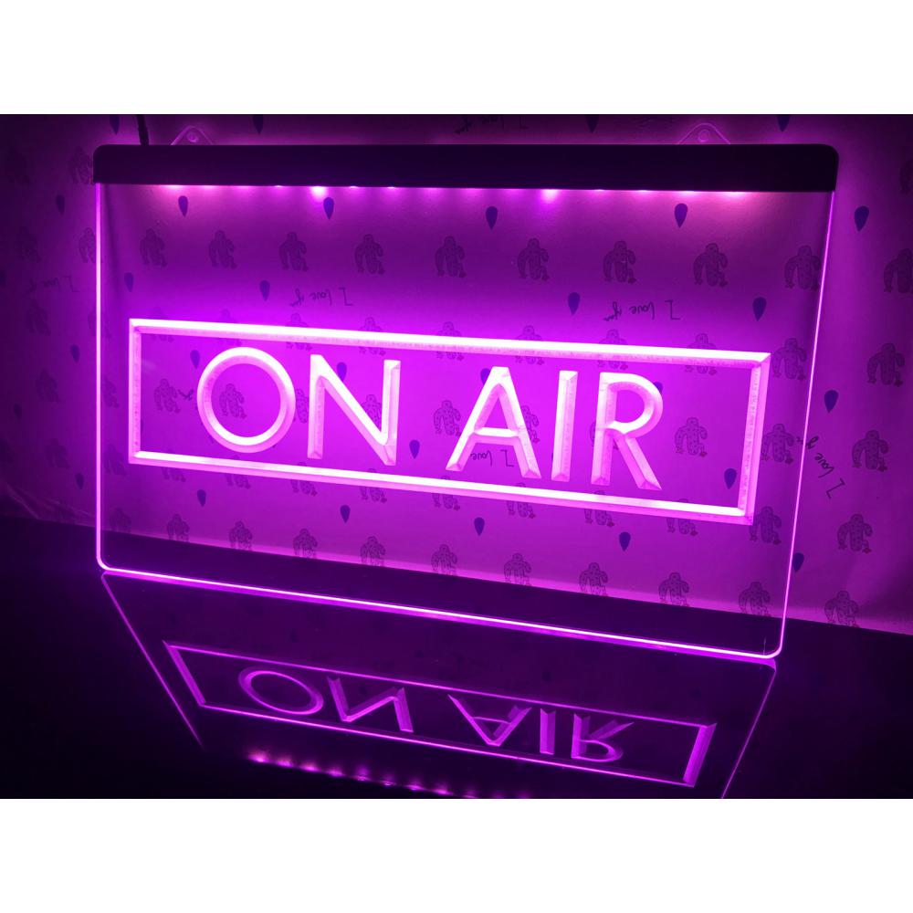 On Air Recording Studio NEW LED Neon Sign – 3D Carving Wall Art, Home, Room, Bedroom, Office, Farmhouse Decor, Unique Lighting - DormVibes