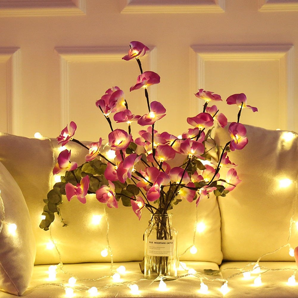 Orchid Bouquet String Lights - DormVibes