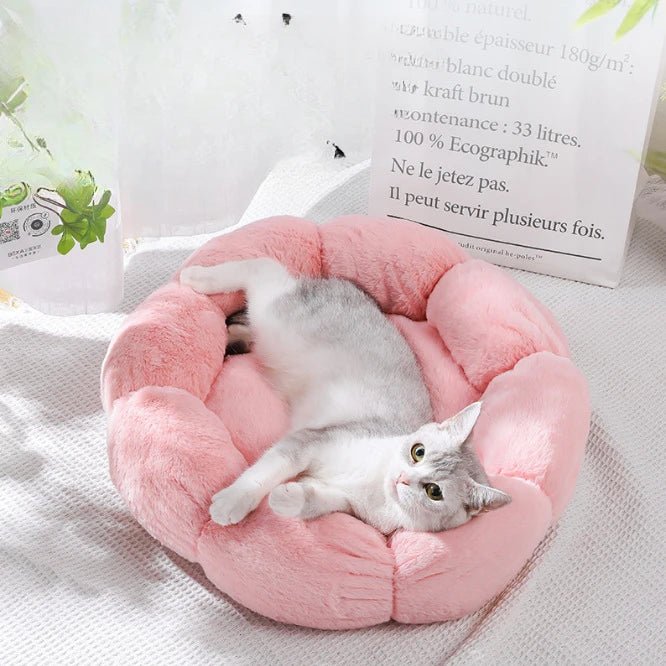 Petal Perfection: Unique Flower Pet Bed - DormVibes