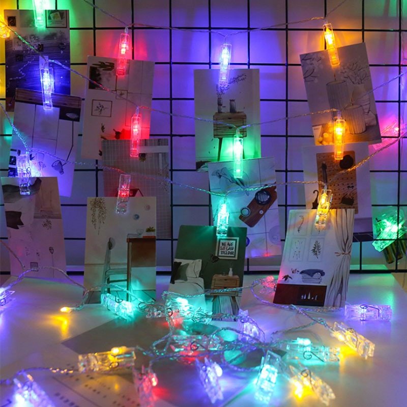 Photo Clips LED Fairy String Lights for Pictures – DormVibes