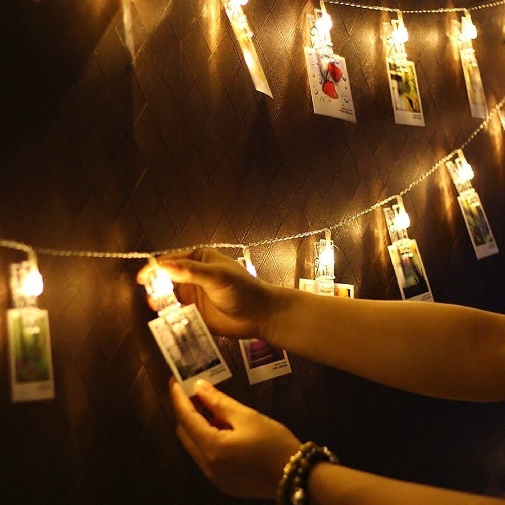 Photo Clips LED Fairy String Lights for Pictures – DormVibes