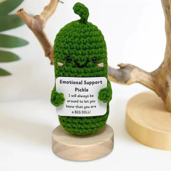 Pickle Decoration Funny Hand-Knitted Cucumber Buddy