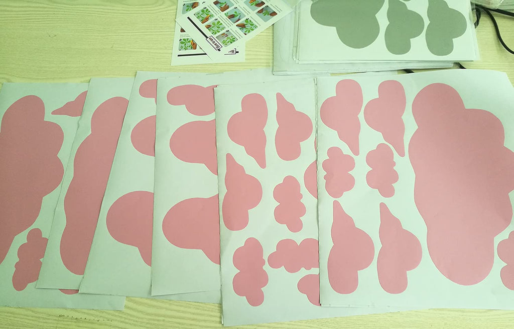 Pink Cloud Wall Decals - DormVibes