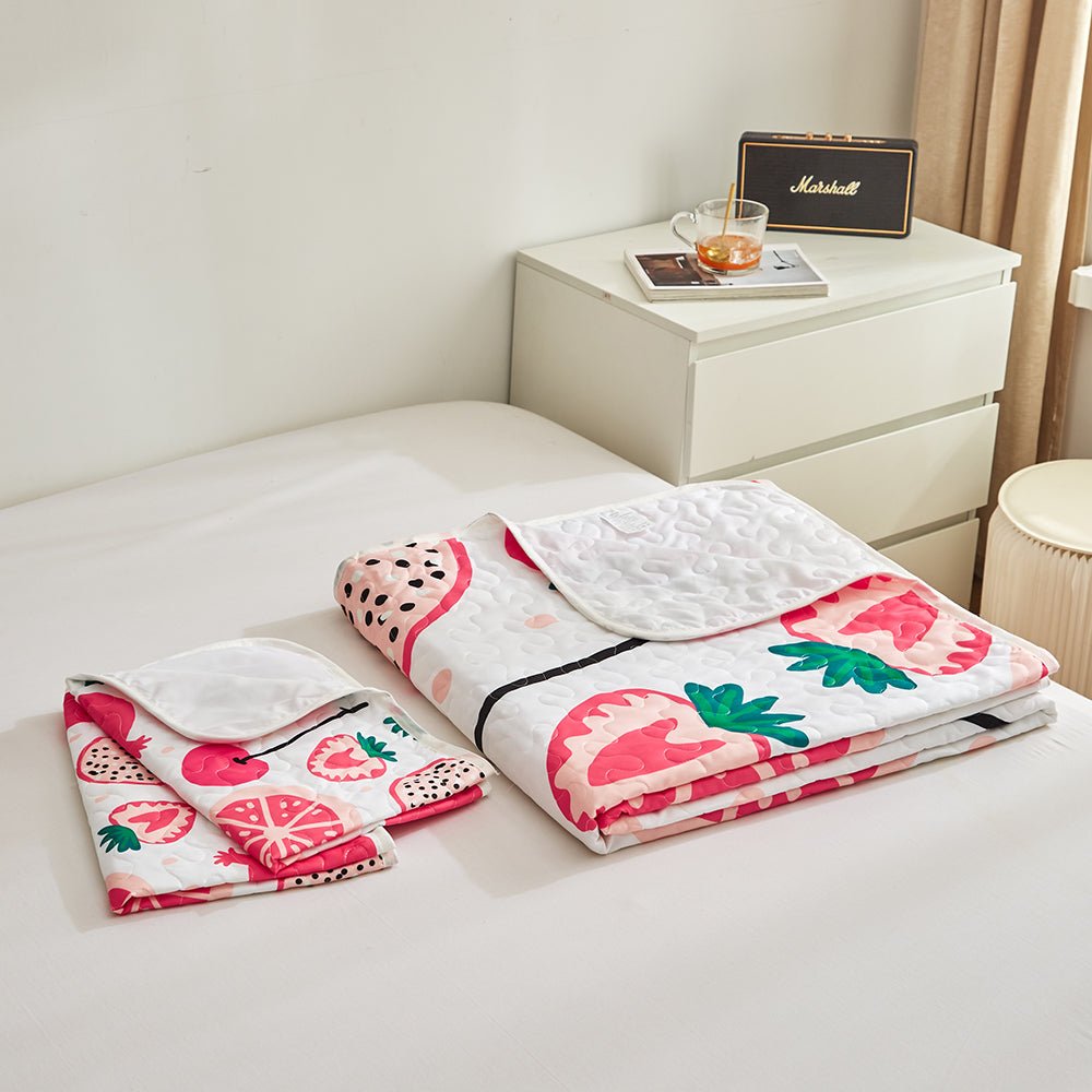 Pink Fruit Bedspread Set - DormVibes