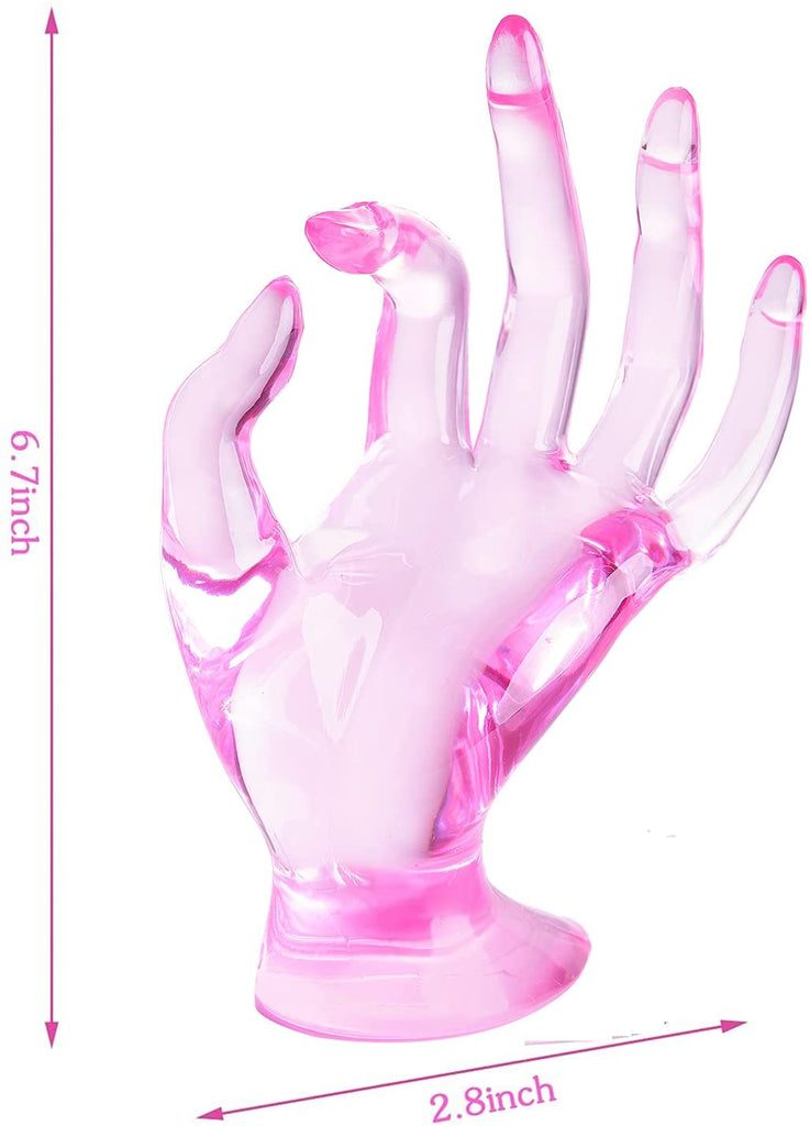 Pink Hand Jewelry Holder - DormVibes