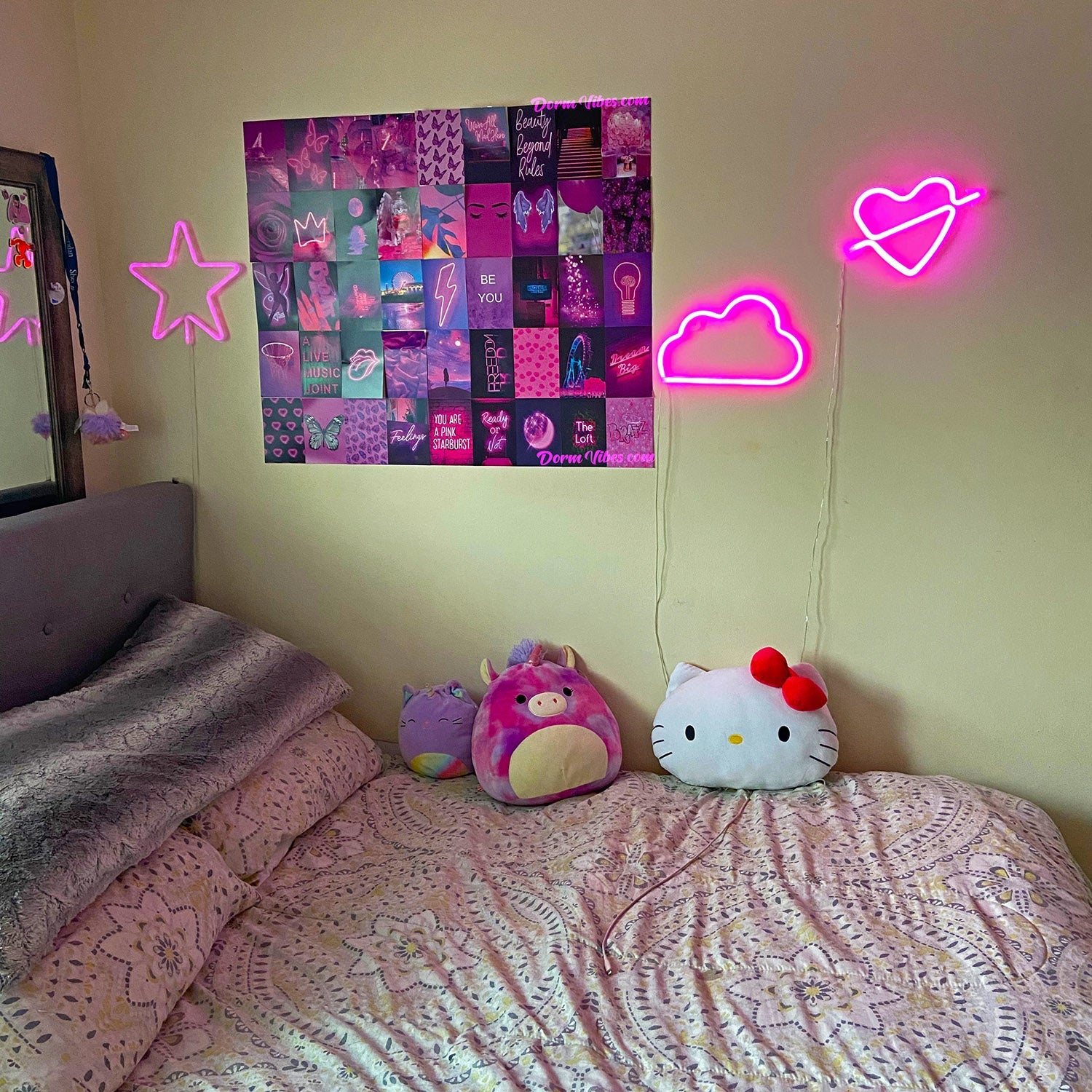 Purple Vibe Aesthetic Room  Neon room, Room ideas bedroom, Dream