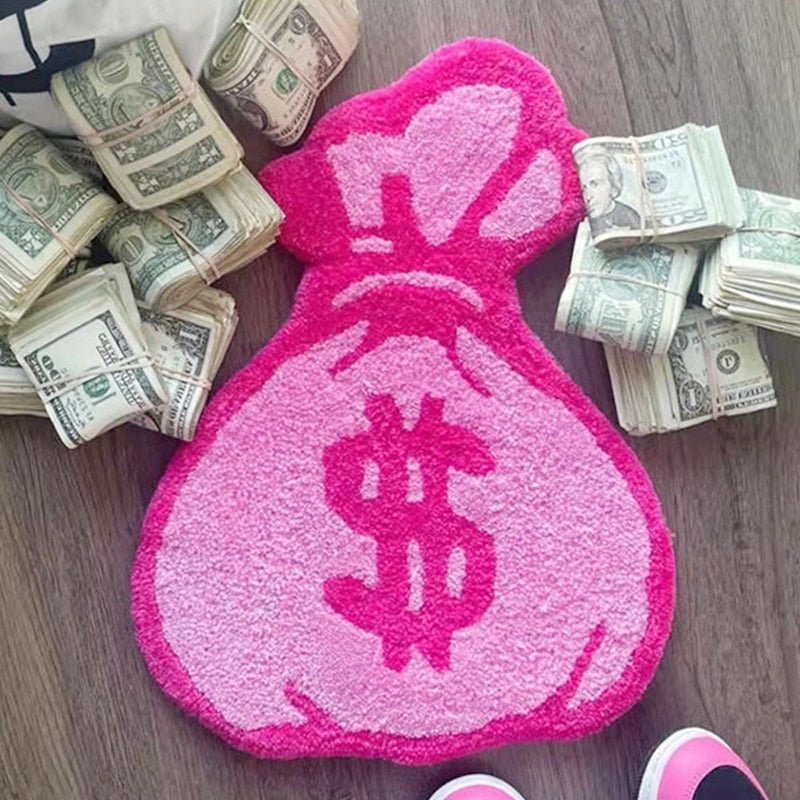 Pink Purse Tufted Rug - DormVibes