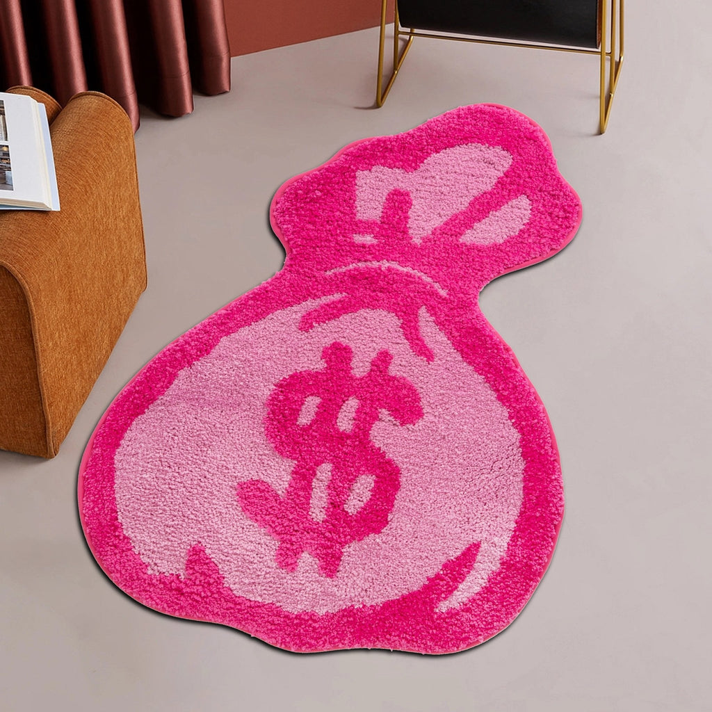 Pink Purse Tufted Rug - DormVibes