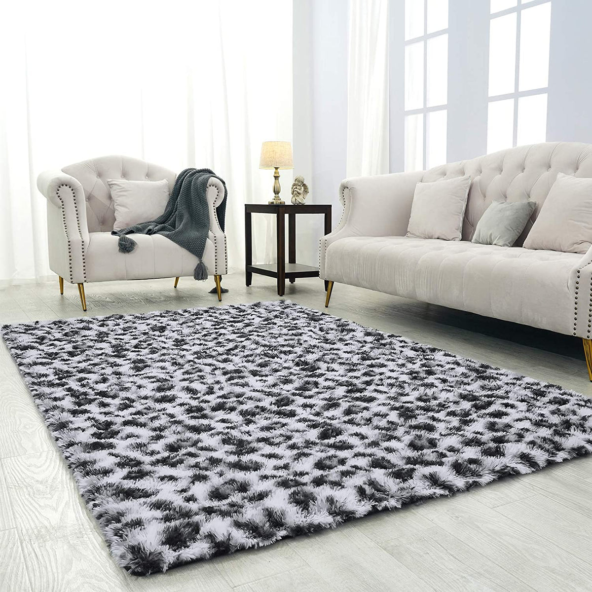 Pluffy™ Leopard Rugs - DormVibes