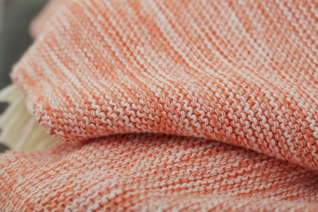 Pom Pom Knitted Throw Blanket - DormVibes