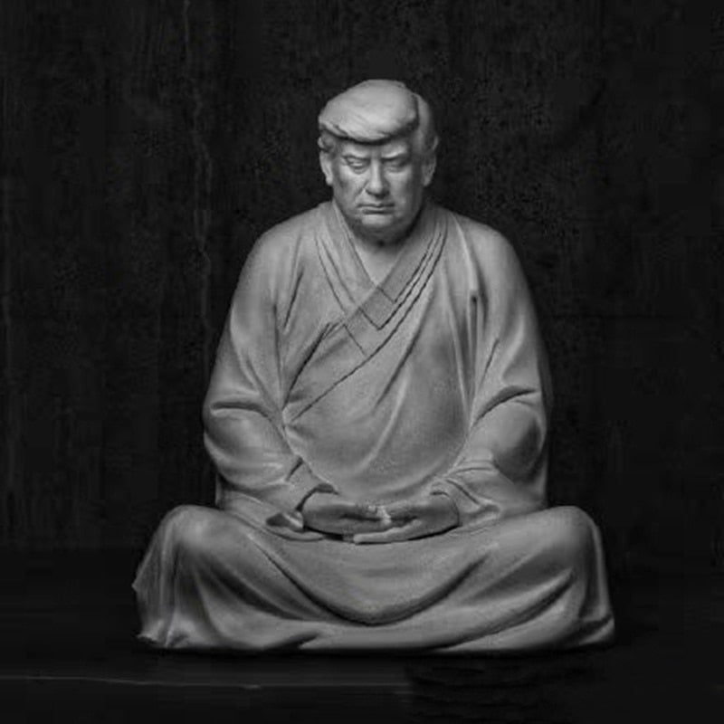 President Trump Buddhist State Desk Ornament - DormVibes