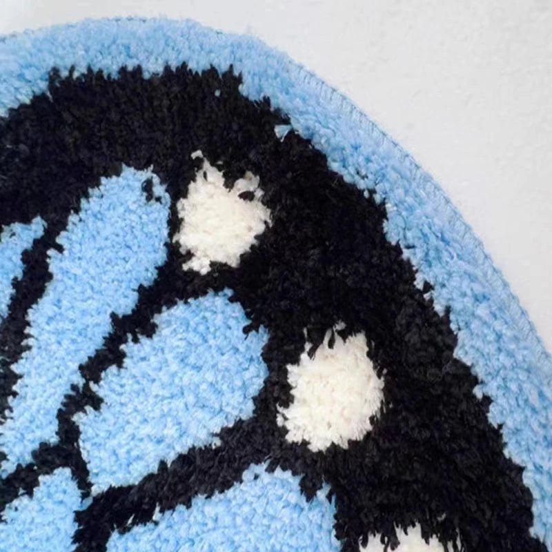 Pretty Butterfly Tufted Area Rug: Plush & Absorbent Decor - DormVibes