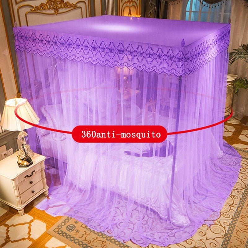 Princess Queen Size Double Bed Net Canopy - Enhance Your Sleeping Experience with a Touch of Luxury - DormVibes