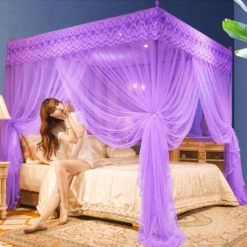 Princess Queen Size Double Bed Net Canopy - Enhance Your Sleeping Experience with a Touch of Luxury - DormVibes