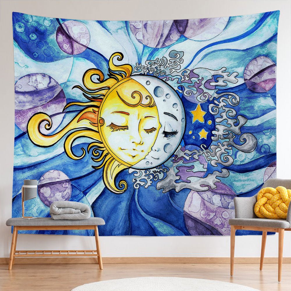 Likiyol sun and moon tapestry hotsell