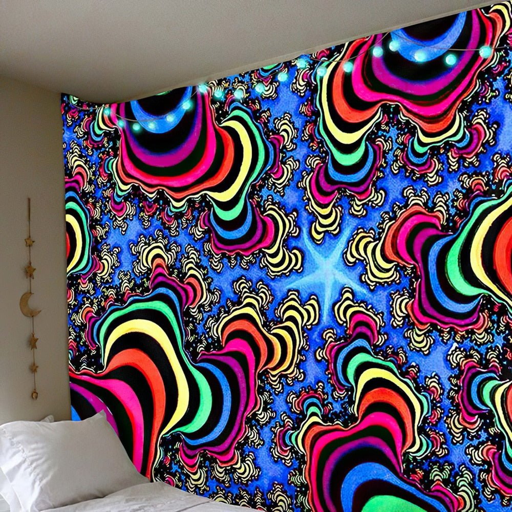 Psychedelic Colors Sky Tapestry Wall Hanging - DormVibes