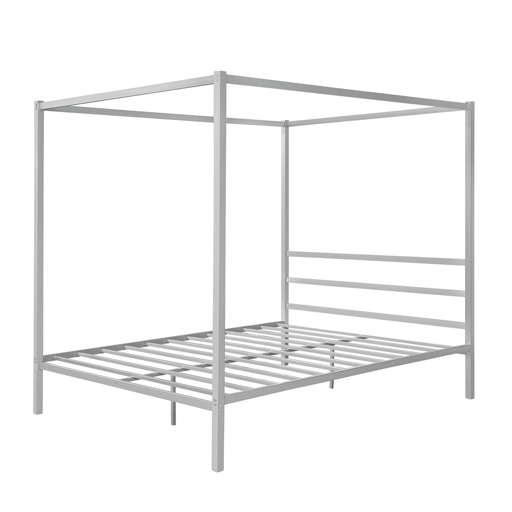 Queen Classic Canopy Platform Bed - DormVibes
