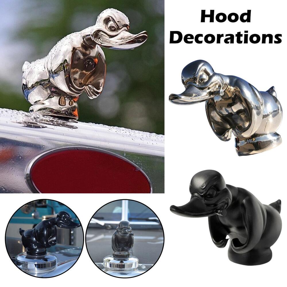 Quirky Curiosity Duck Sculpture - Unique Desk Ornament for Home Decoration and Car Hood Crafts - DormVibes