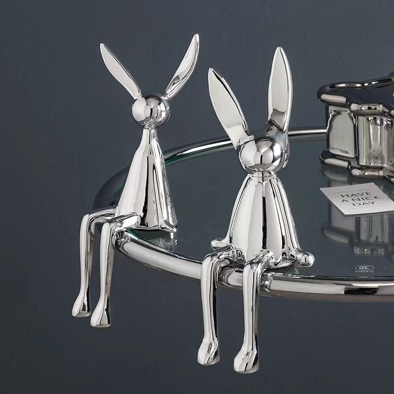 Rabbit Statue Stylish Desk Ornament - DormVibes