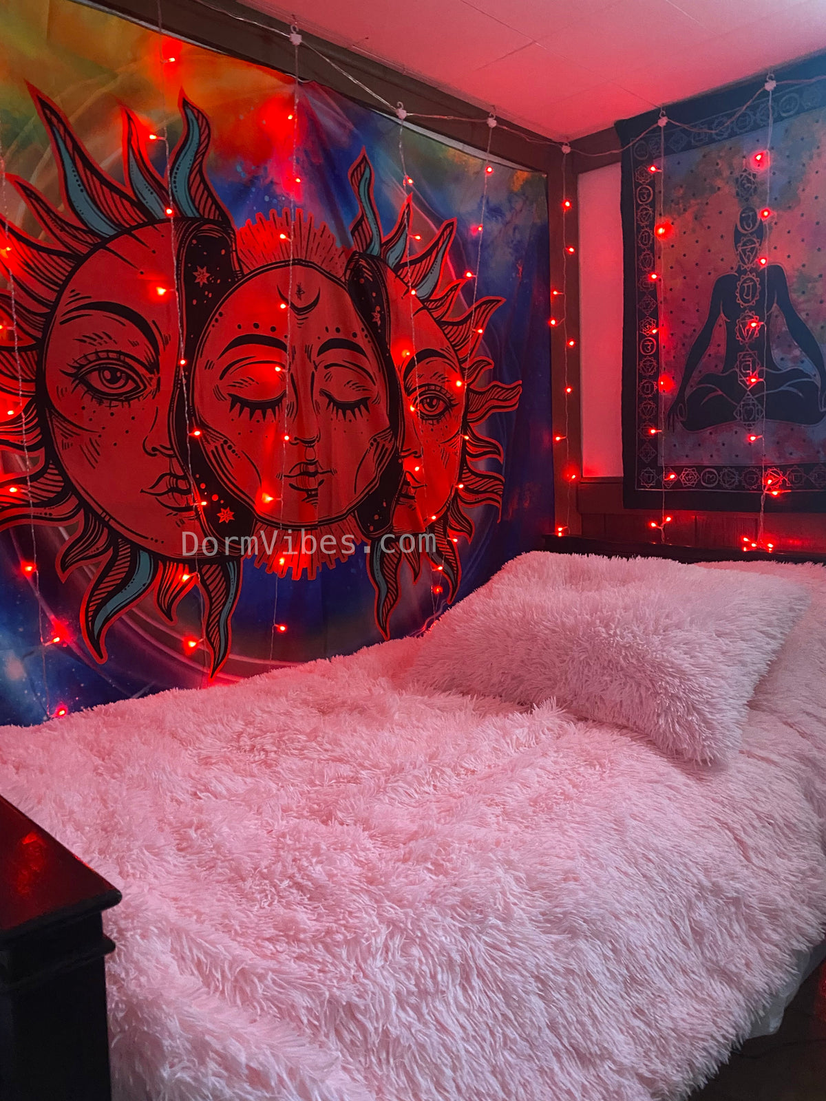 Rainbow Sun and Moon Tapestry