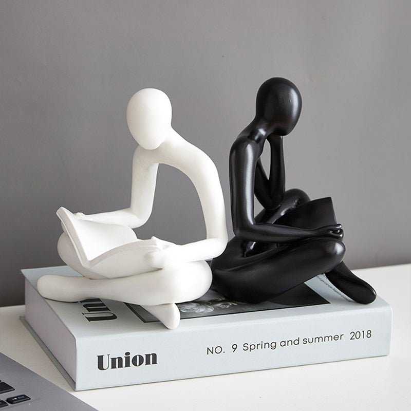 Reader Statue Figurines Desk Ornament - DormVibes