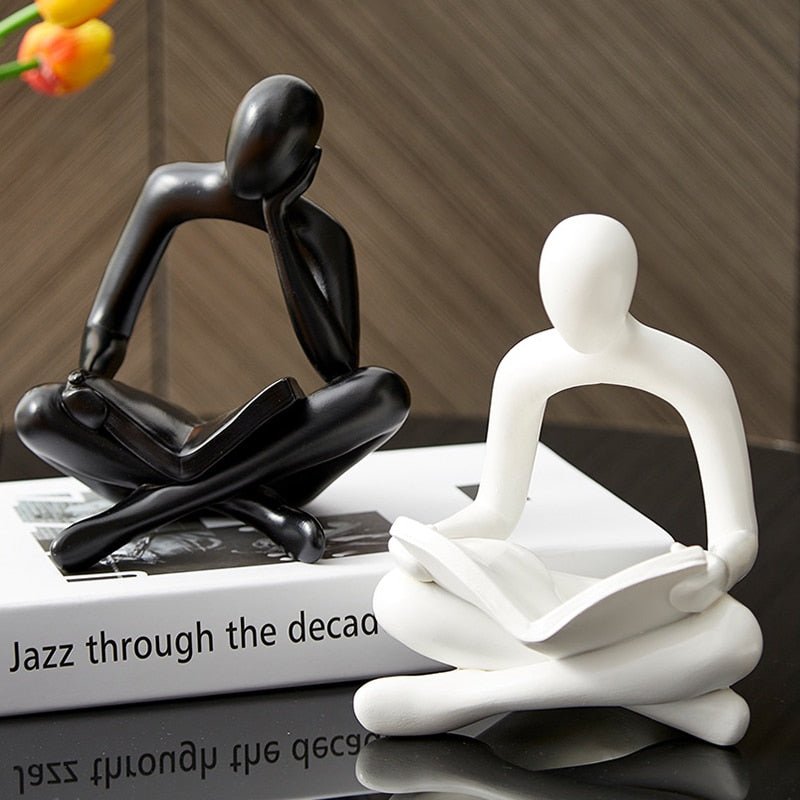 Reader Statue Figurines Desk Ornament - DormVibes