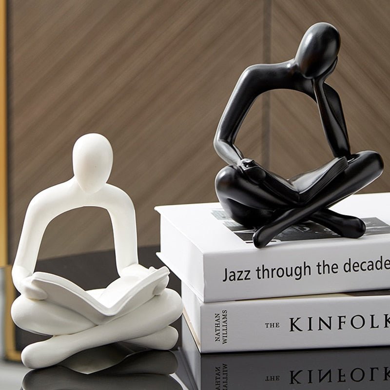 Reader Statue Figurines Desk Ornament - DormVibes