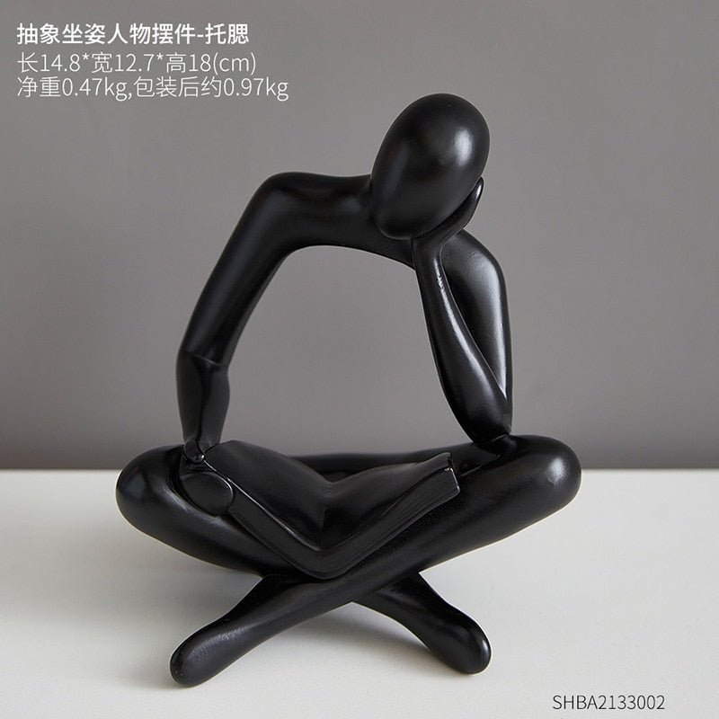 Reader Statue Figurines Desk Ornament - DormVibes