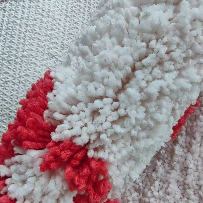 Red Love Heart Shaped Carpet - Soft Tufted Rug for Living Room Decor, Non-Slip Bathroom Floor Mat, Bedroom Doormat - DormVibes