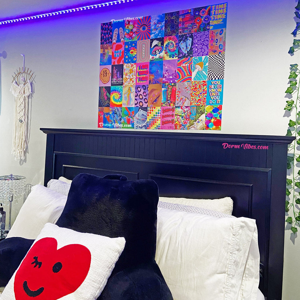 Retro Rainbow Collage Kit - DormVibes