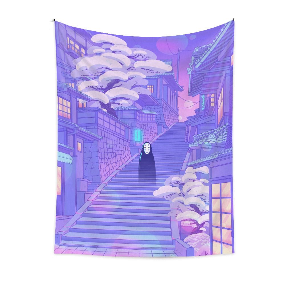 Romantic Home Kawaii Architecture Room Decor Tapestries - DormVibes