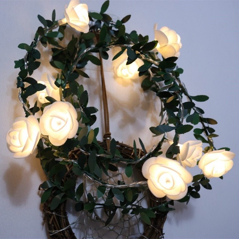 Rose Vine LED String Lights - DormVibes