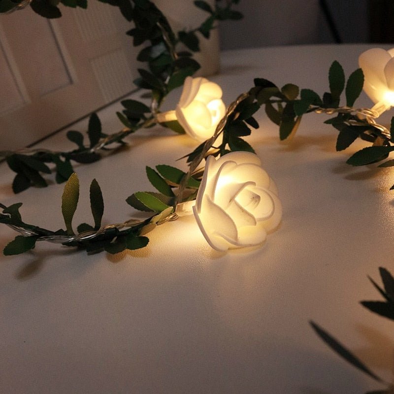 Rose Vine LED String Lights - DormVibes