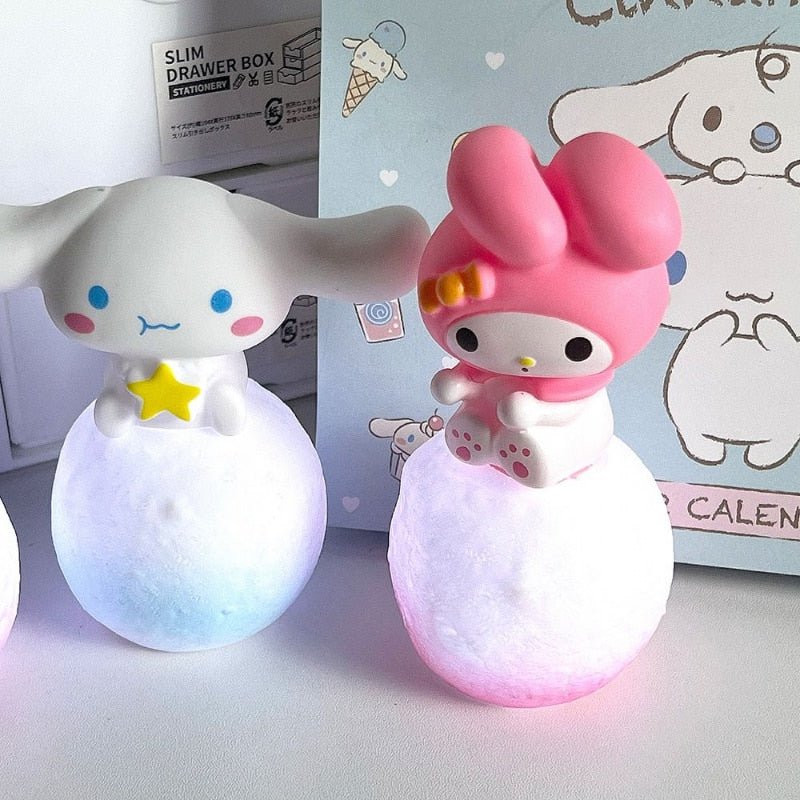 Sanrio Hello Kitty, Kuromi, Cinnamoroll Night Light - Kids' Bedside Lamp, Anime Toy, and Children's Room Decor - DormVibes