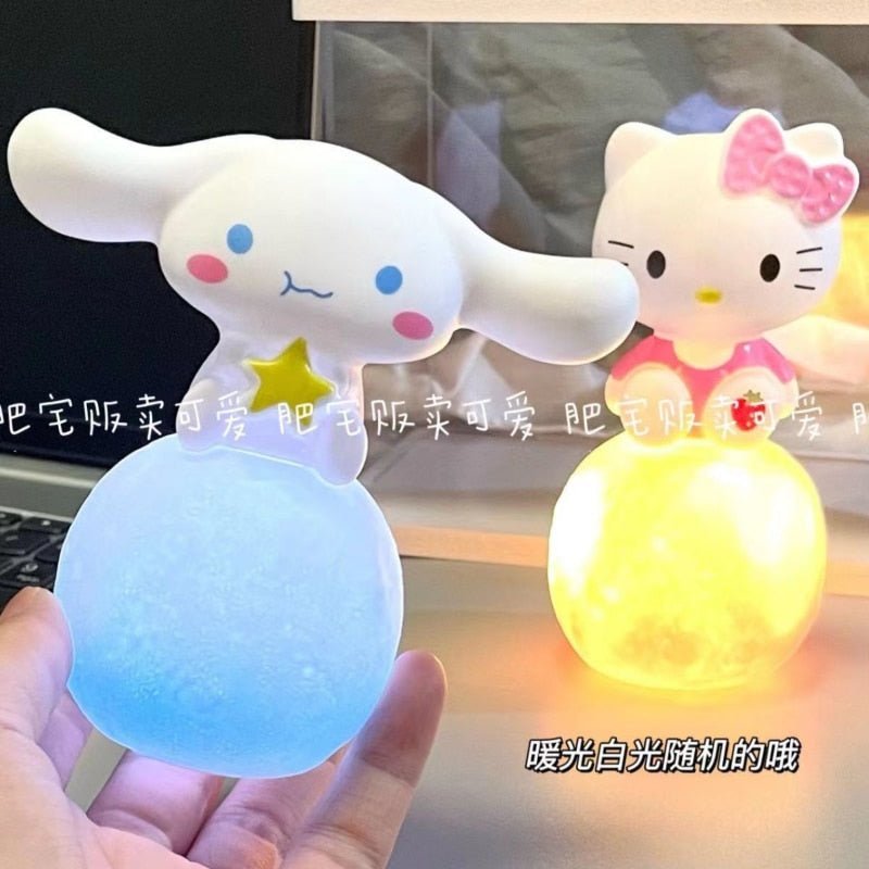 Sanrio Hello Kitty, Kuromi, Cinnamoroll Night Light - Kids' Bedside Lamp, Anime Toy, and Children's Room Decor - DormVibes
