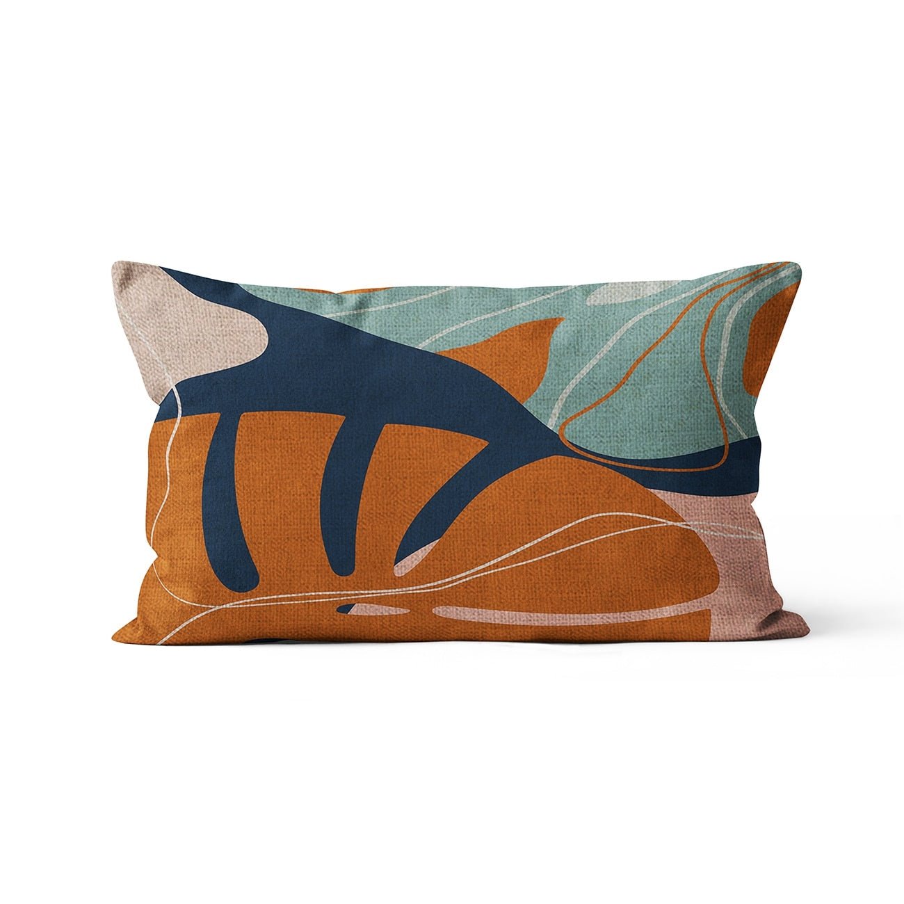 Scandinavian Style Rectangular Cushion Cover Modern Nordic Floral